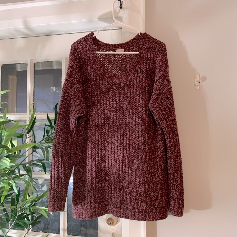 Garage long slouchy knit sweater